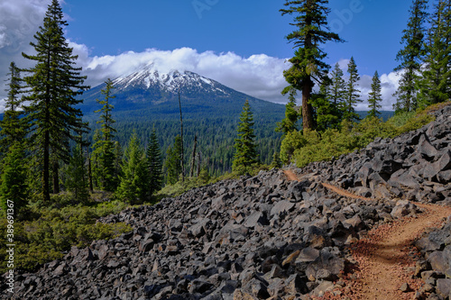 Mount McLoughlin, Oregon from scenic section of Pacific Crest Trail photo
