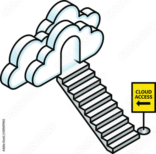 Concept: migrating to cloud computing/storage.