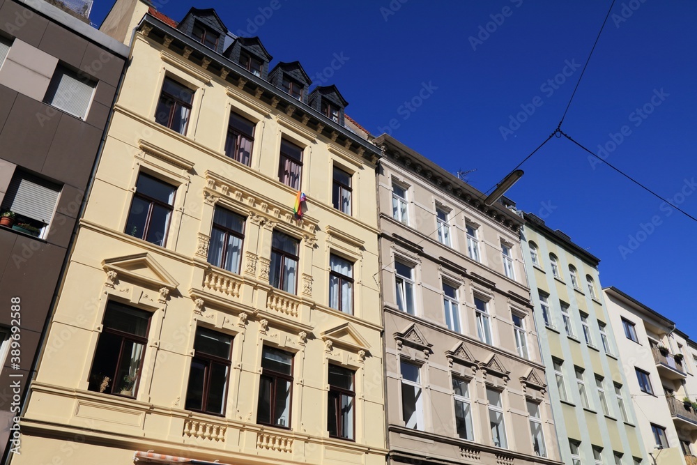 Cologne residential street in Germany