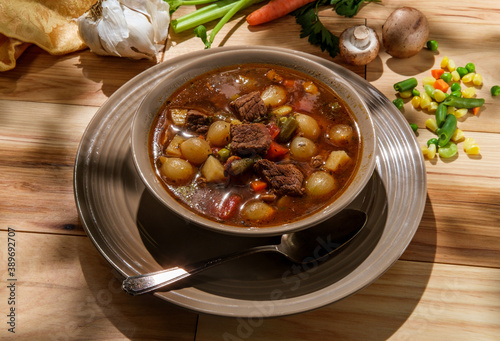 Slow Cooker Beef Vegetable Soup photo