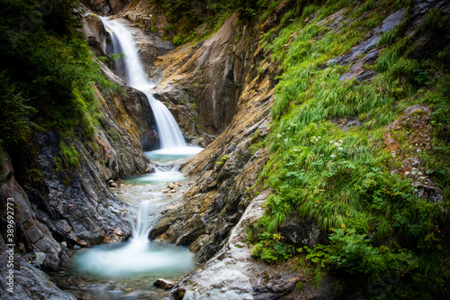 Fototapeta Naklejka Na Ścianę i Meble -  waterfalls in a swiss gorge