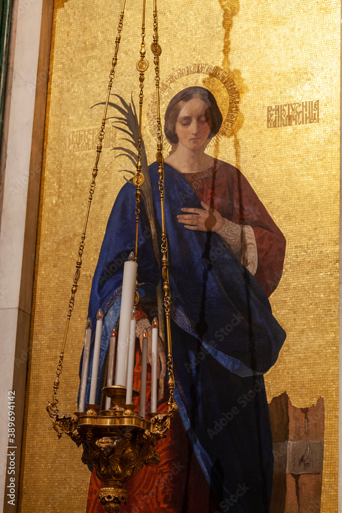 Obraz premium Icon. St. Panteleimon The Healer