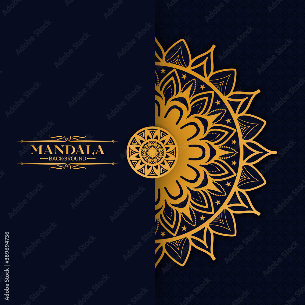 Fototapeta premium Luxury Gold Mandala Background_18