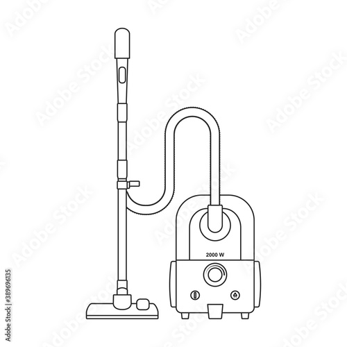 Cleaner vector icon.Realistic vector icon isolated on white background cleaner.