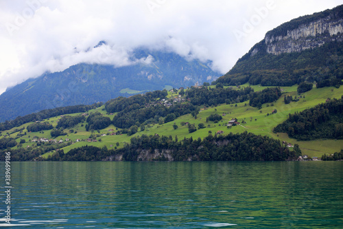 A hill on the edge of Lake Lucerne