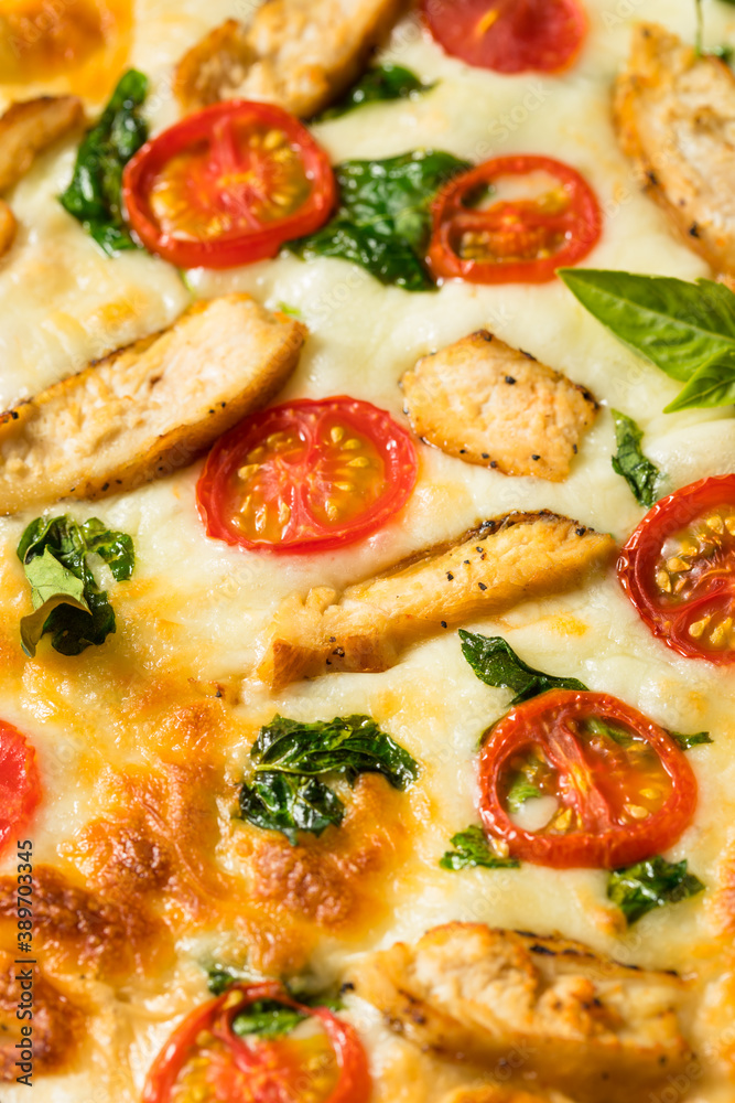 Homemade Chicken Alfredo Pizza Homemade Chicken Alfredo Pizza