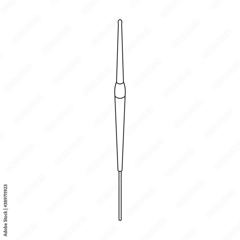 Fishing float vector icon.Isometric vector icon isolated on white background fishing float.