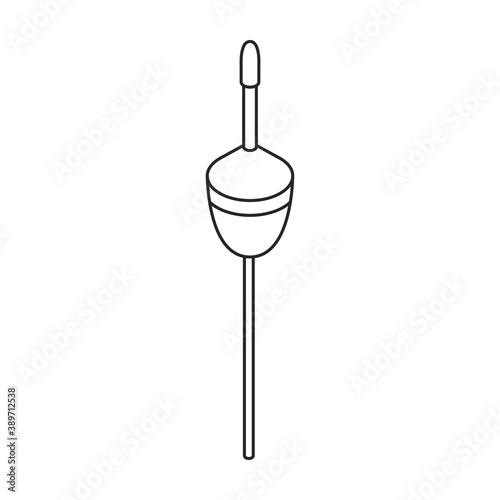 Fishing float vector icon.Isometric vector icon isolated on white background fishing float.