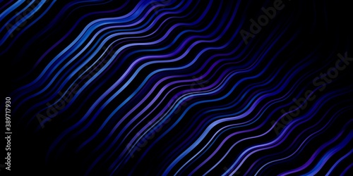 Dark Pink, Blue vector backdrop with bent lines.