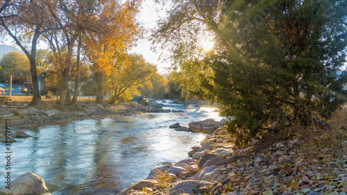The Autumn Arkansas river photo