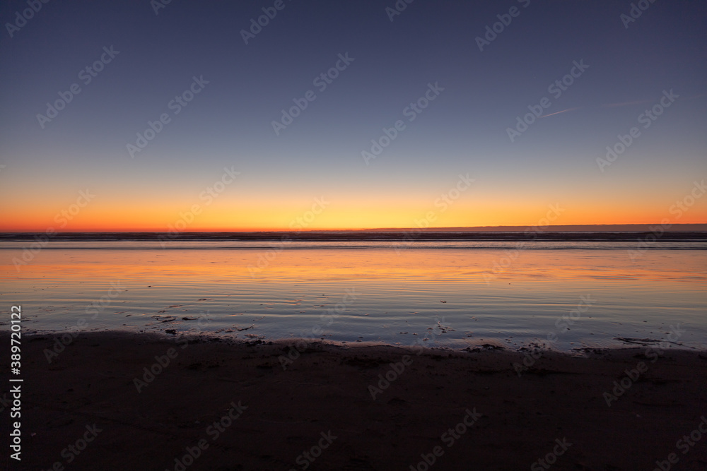 sunset over the sea Oregon coast Cannon Beach