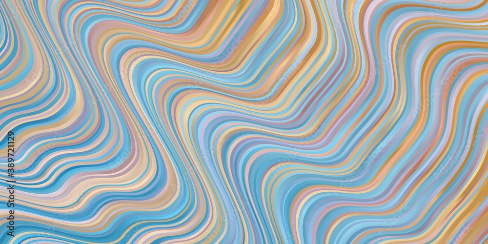 Light Blue, Yellow vector background with bent lines. Light Blue, Yellow vector background with bent lines.