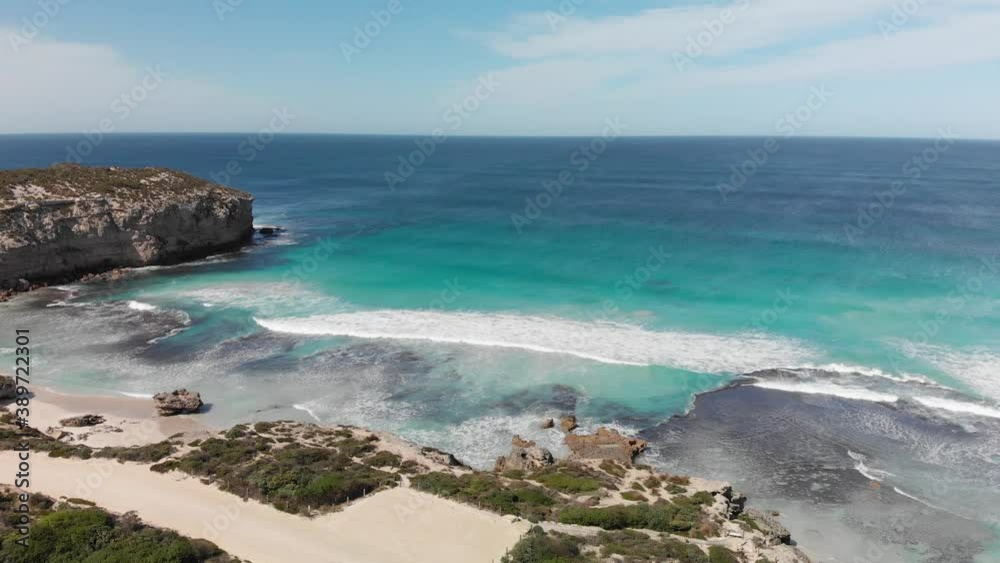 Aerial view of beautiful Pennington Bay in Kangaroo Island, South Australia Aerial view of beautiful Pennington Bay in Kangaroo Island, South Australia