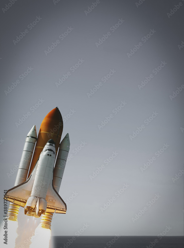 Rocket liftoff. The elements of this image furnished by NASA. Rocket liftoff. The elements of this image furnished by NASA.