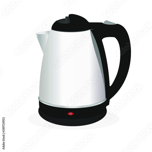 electric kettle isolated on white