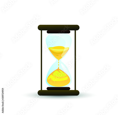 hourglass with sand