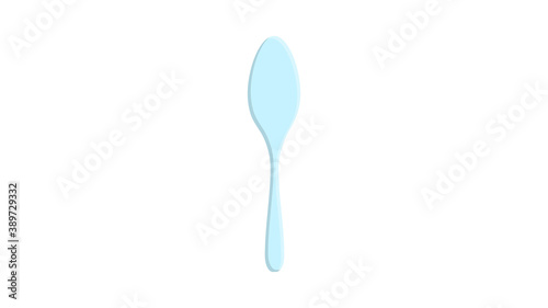 spoon for food and eating food silhouette isolated on white background