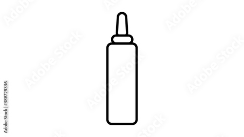 mustard on a white background, vector illustration. black and white mustard, hot dog seasoning, food additive. spicy mustard for salads and sandwiches. appetizer sauce