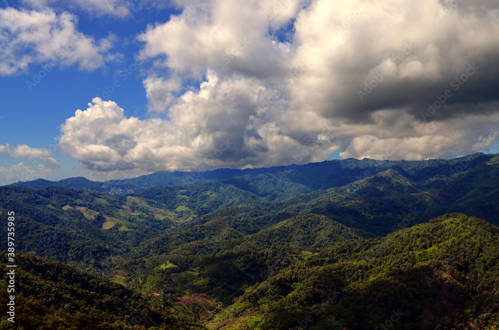 Mae Salong, Thailand - Clouds over Countryside