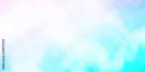 Light Pink, Blue vector texture with disks.