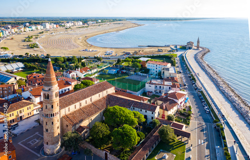 Drone flight over Caorle, Italy photo
