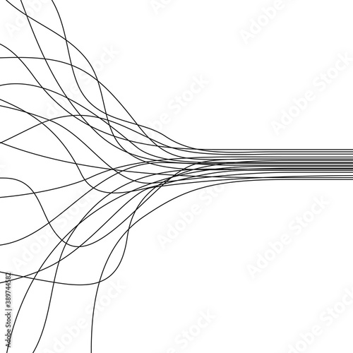 Wallpaper Mural Abstract Shapes Vector Background Line Art Stock Torontodigital.ca