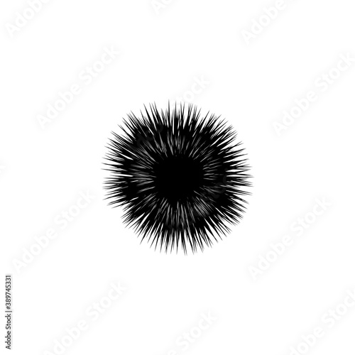 microbe, bacterium icon isolated on white Vector stock
