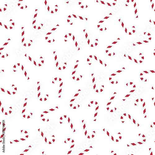 Vector candies seamless pattern. Repeatable christmas background. Trendy festive print