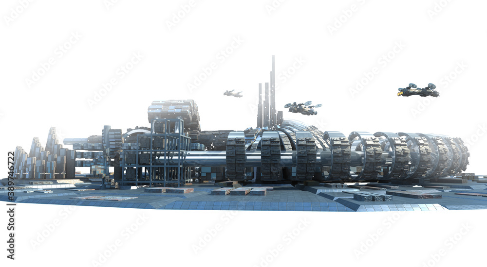 Fototapeta premium Futuristic city skyline