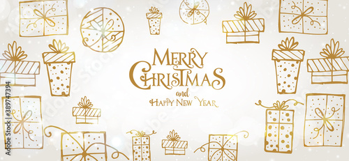 Merry Christmas Banner - Gift