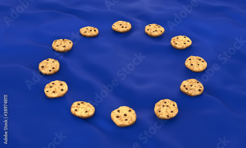 EU Privacy Directive Cookies GDPR flag