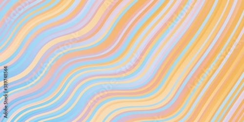 Light Blue, Yellow vector template with lines.