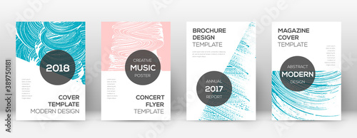 Cover page design template. Modern brochure layout