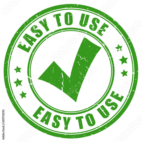 Easy to use green rubber stamp