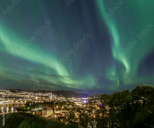 aurora over Trondheim