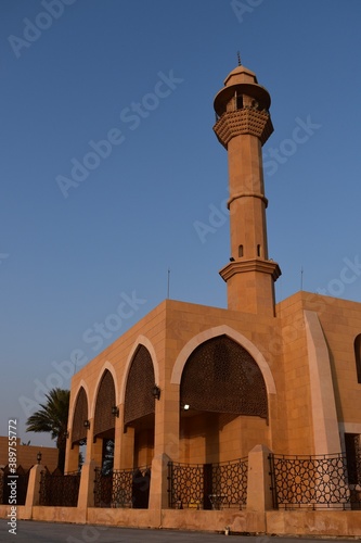 Minaret of a mosque, Jeddah, Saudi Arabia photo