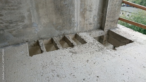 construction of a building