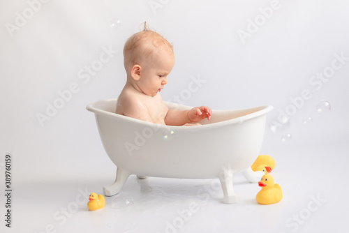 we teach the child not to be afraid of water