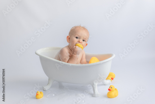 we teach the child not to be afraid of water