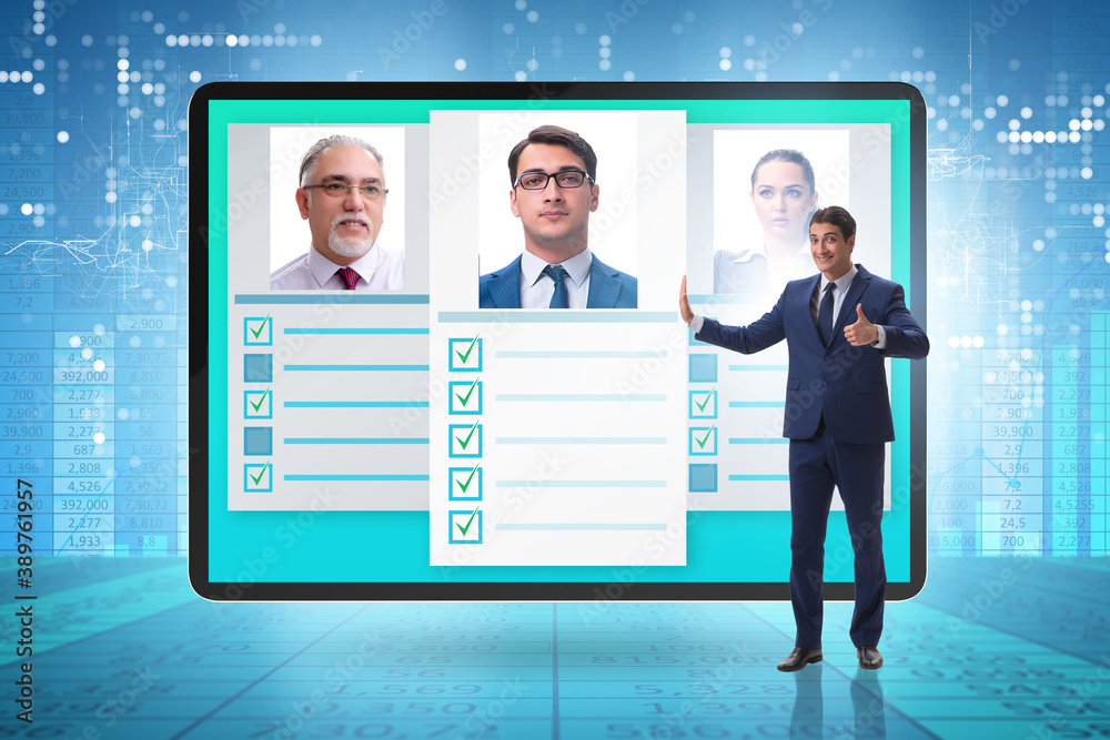 Recruitment and employment concept with cv Recruitment and employment concept with cv
