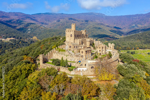 Castle of Requesens la Jonquera Catalonia Spain.