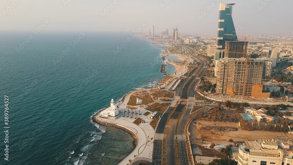 Naklejka premium Saudi Arabia, Jeddah Northern Corniche