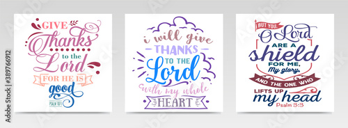 Faith quotes letter typography set illustration.