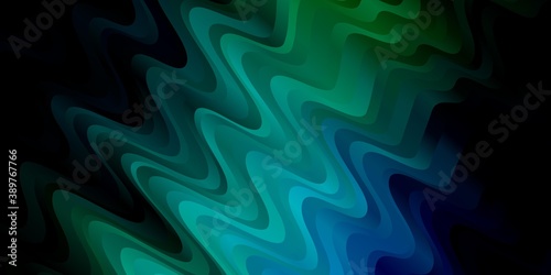 Dark Blue, Green vector pattern with lines.