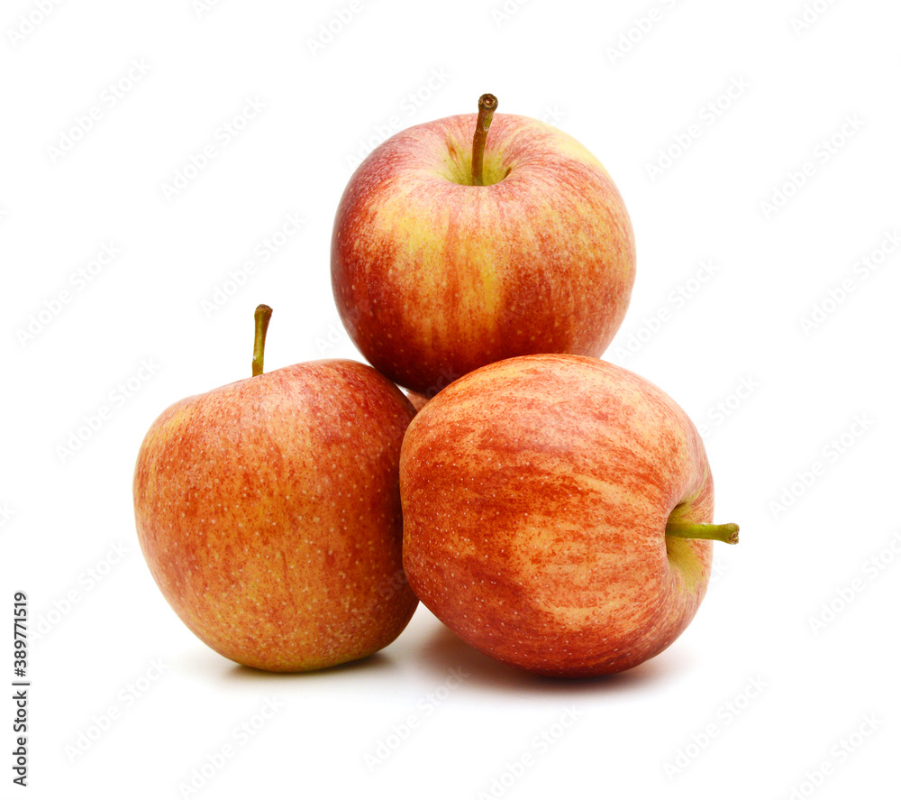 Fresh red apples isolated on white background Fresh red apples isolated on white background