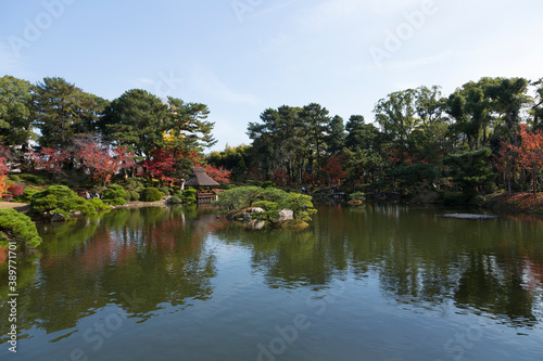 秋の縮景園