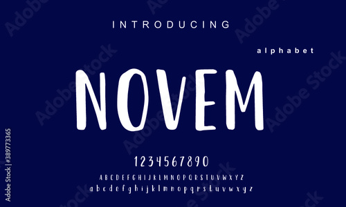 Novem font. Elegant alphabet letters font set. Classic Gold Lettering Typography Fonts regular uppercase and number. vector illustration photo