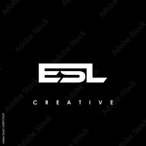 ESL Letter Initial Logo Design Template Vector Illustration	
 photo