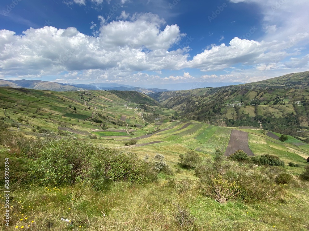 Naklejka premium landscape in the mountains