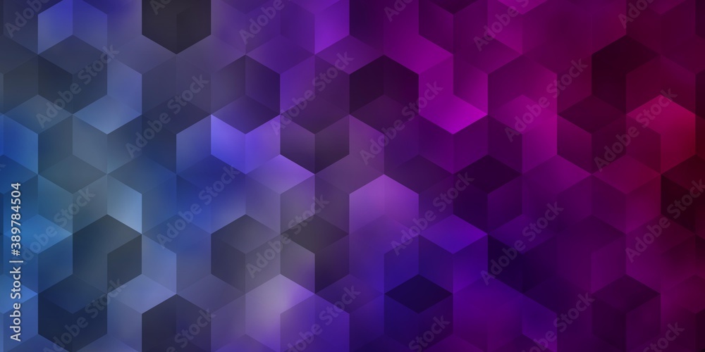 Light Blue, Red vector template in hexagonal style. Light Blue, Red vector template in hexagonal style.